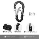 Durable Carabiner Set for Campers