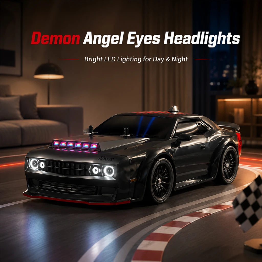 ZNLYRION Remote Control RC Drift CarToy Scale Brushless Racing Lights — product view 6