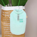 Warm Coral Fleece Pet Vest Coat for Small Medium Dogs Cats