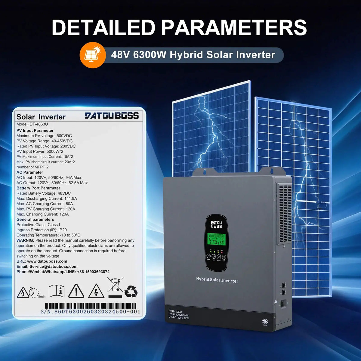 Datouboss MPPT Hybrid Inverter — product view 9