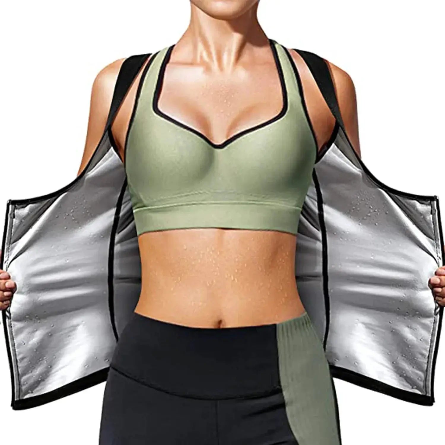 Thermo Sweat Shaper Vest for Women Waist Trainer Sauna