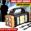 Solar Rechargeable Flashlight for Camping and Emergencies