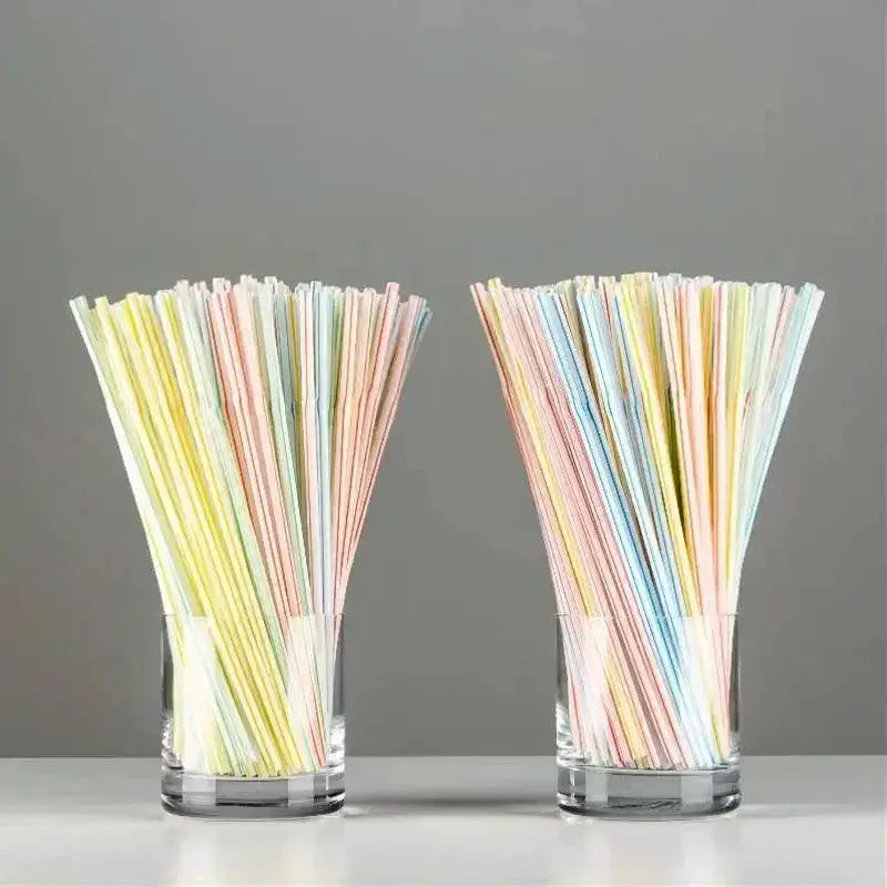 Colorful Black Reusable Party Straws Eco Friendly Essentials