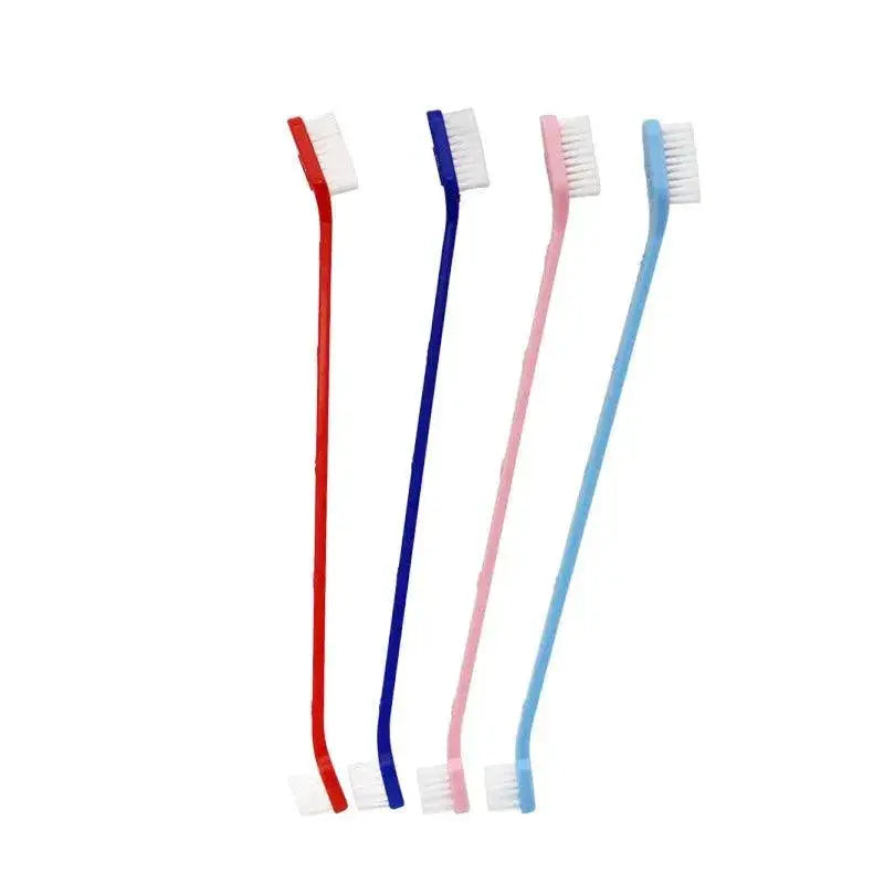 Pet Dental Care Set Double Headed Toothbrush For Dogs Cats