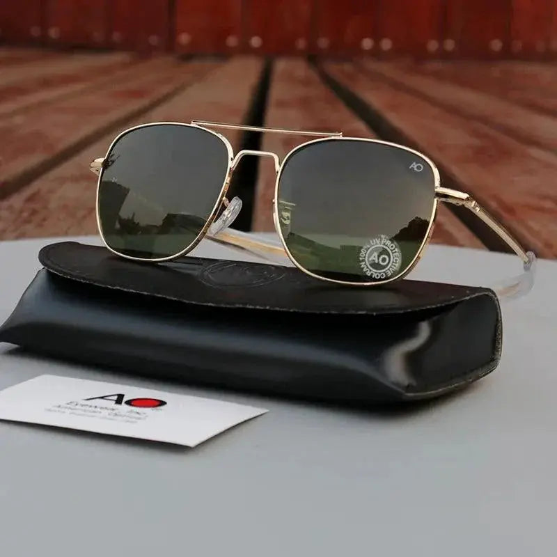 Aviation Pilot Square Sunglasses For Men And Women 8054
