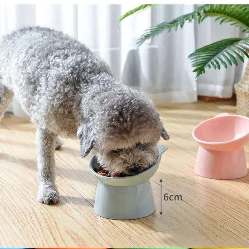 Pet Food Bowl With Neck Protector For Dogs And Cats