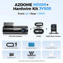 Azdome M300S 4K Dash Cam - ADAS GPS Night Vision