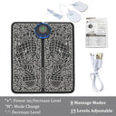 EMS Foot Massager Mat Electric TENS Feet Massager Pad Foldable Massage Mat Muscle Stimulation Fisioterapia Terapia Fisica Salud