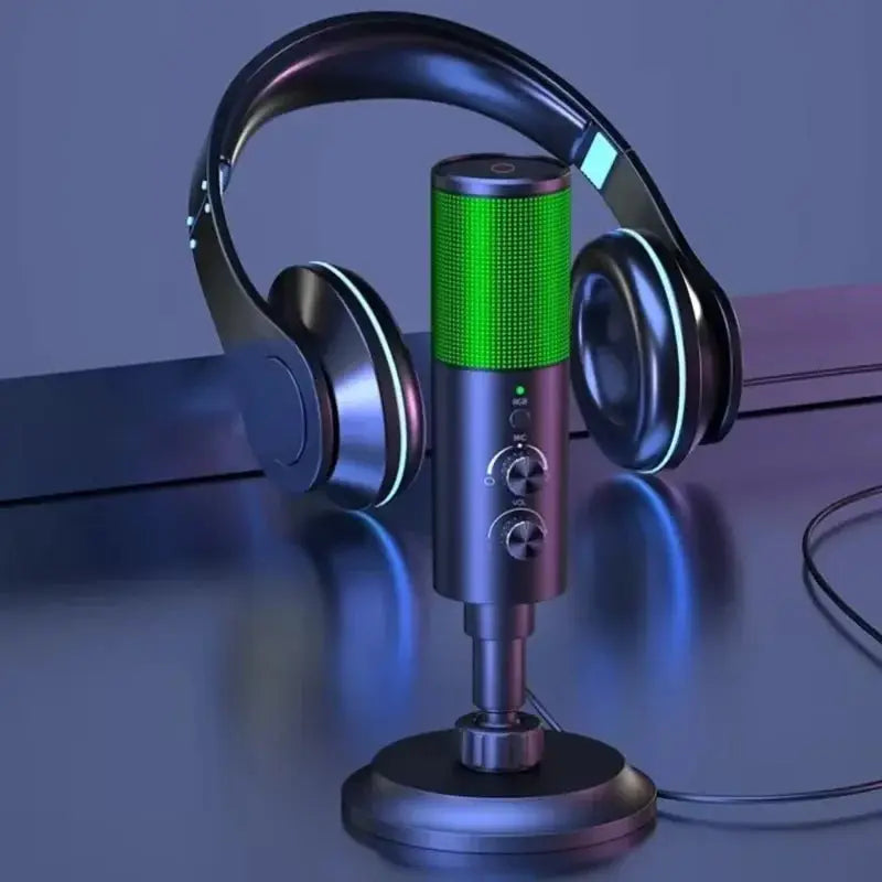 Gaming USB Microphone Noise Cancellation And RGB Features