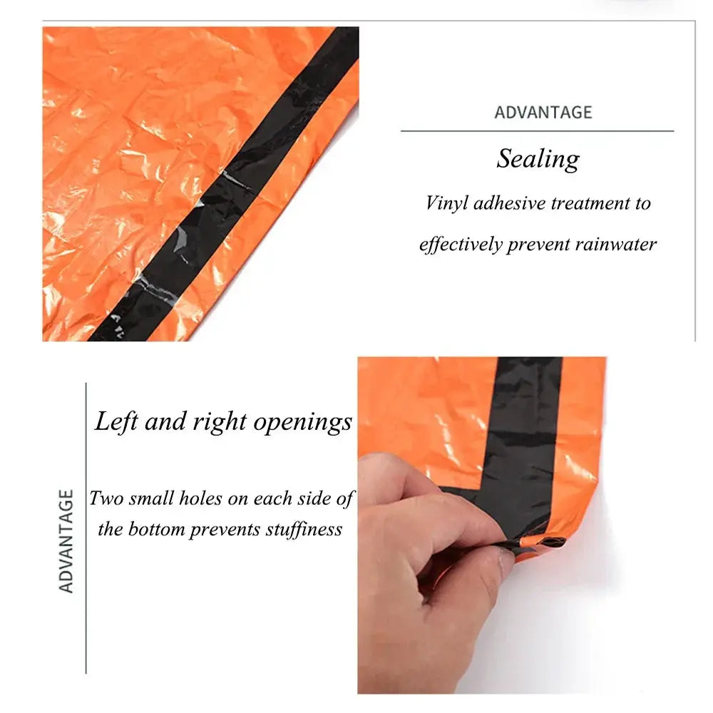 Emergency Sleeping Bag Reusable Warm Survival Blanket