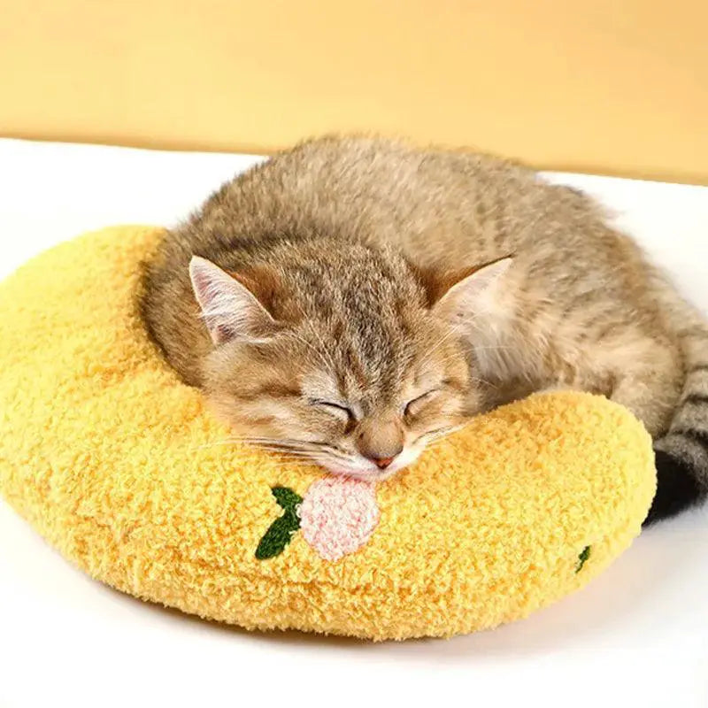 Winter Comfort U Shaped Pet Pillow Cozy Support Toy For Pets