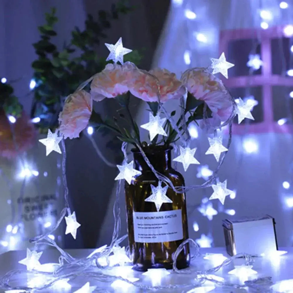 LED Star String Lights USB And Battery Operated Fairy Lights