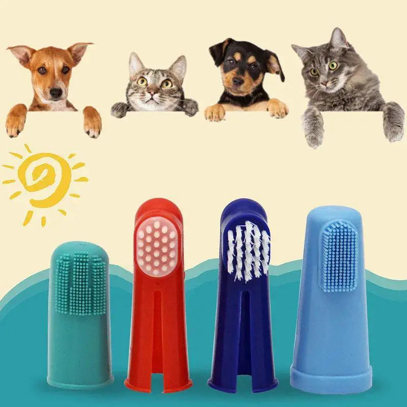 Soft Pet Finger Toothbrush For Fresh Breath Dental Care