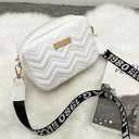 Wave Embroidery Square Bag for Everyday