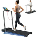 Quiet 3HP Incline Desk Treadmill With App Control LED Display