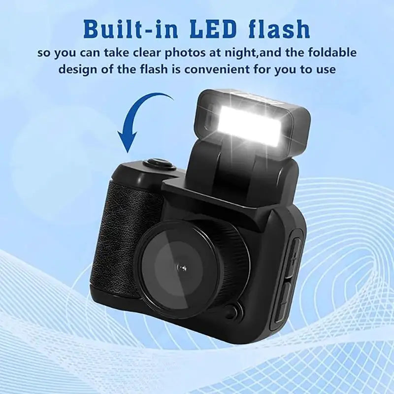1080P Y4000 HD Mini Keychain Camera With Screen Portable Retro kids Cam Ultra Compact Pocket DV Video Recorder With Flash Lamp