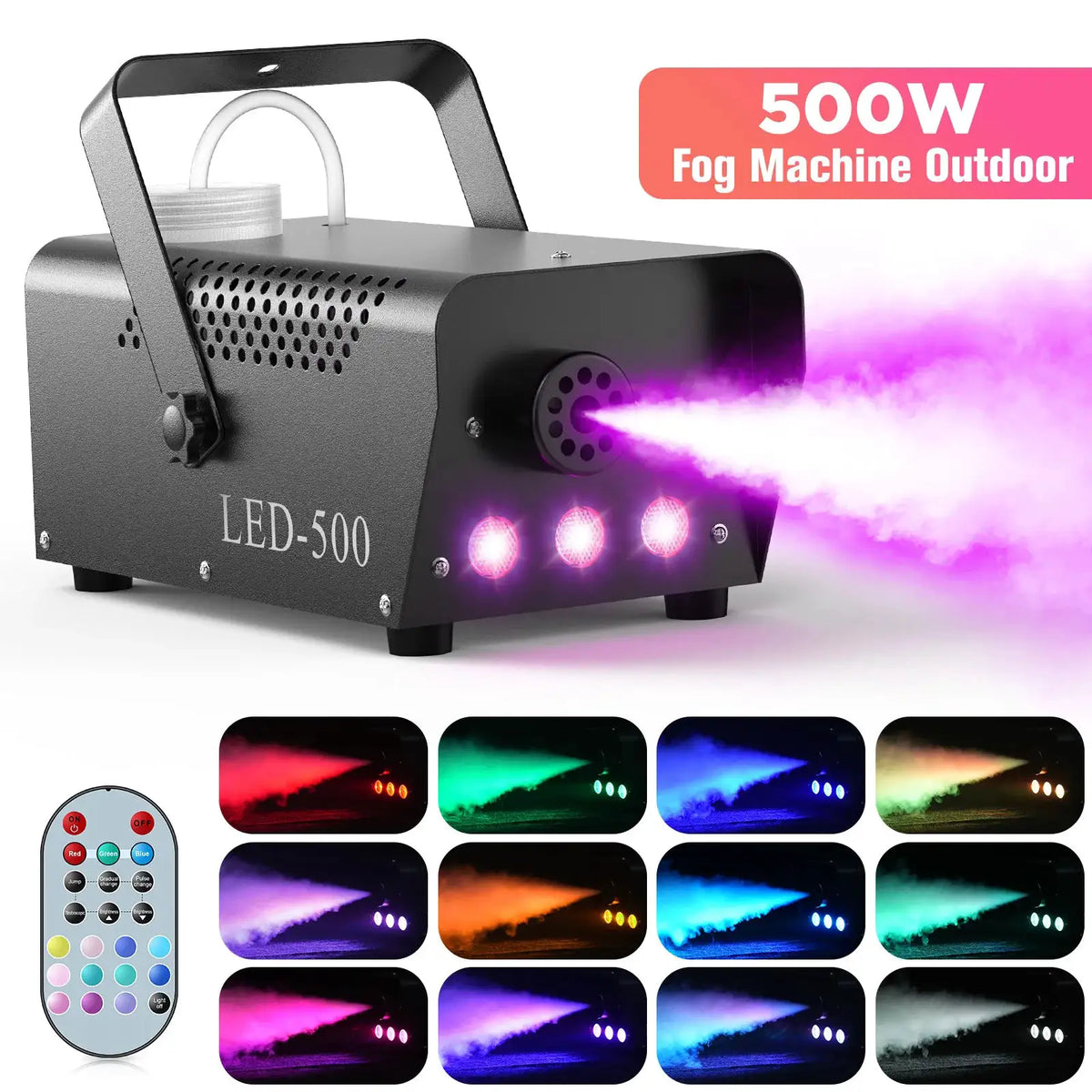 Premium Rgb Fog Machine With Remote — product view 2