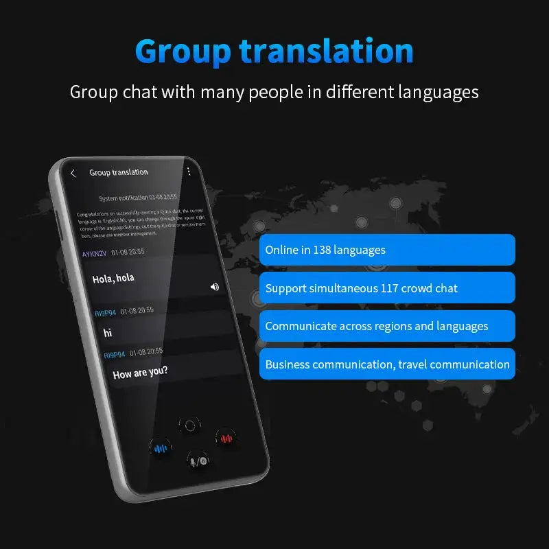 Language Translator Device Support 138 Traductor De Idiomas En Tiempo Real Translation AI Translator with ChatGPT Translator