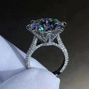 Men Women Gold Moissanite Wedding Ring