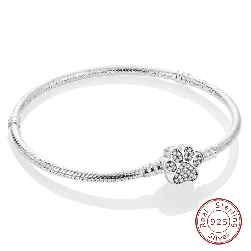 Sterling Silver Golden Love Bracelet