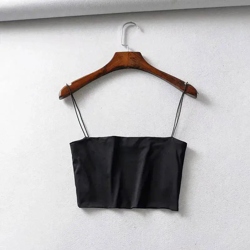 Sultry Summer Vibes Womens Elastic Crop Top Beach Ready Now