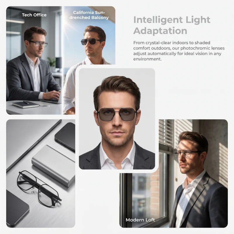 Ai-powered Smart Glasses Metal Double-bridge
