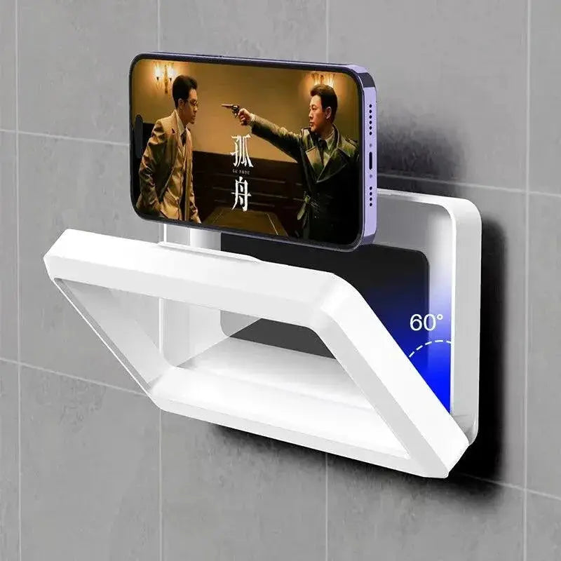 Waterproof Shower Phone Holder Storage Stand For Safe Use