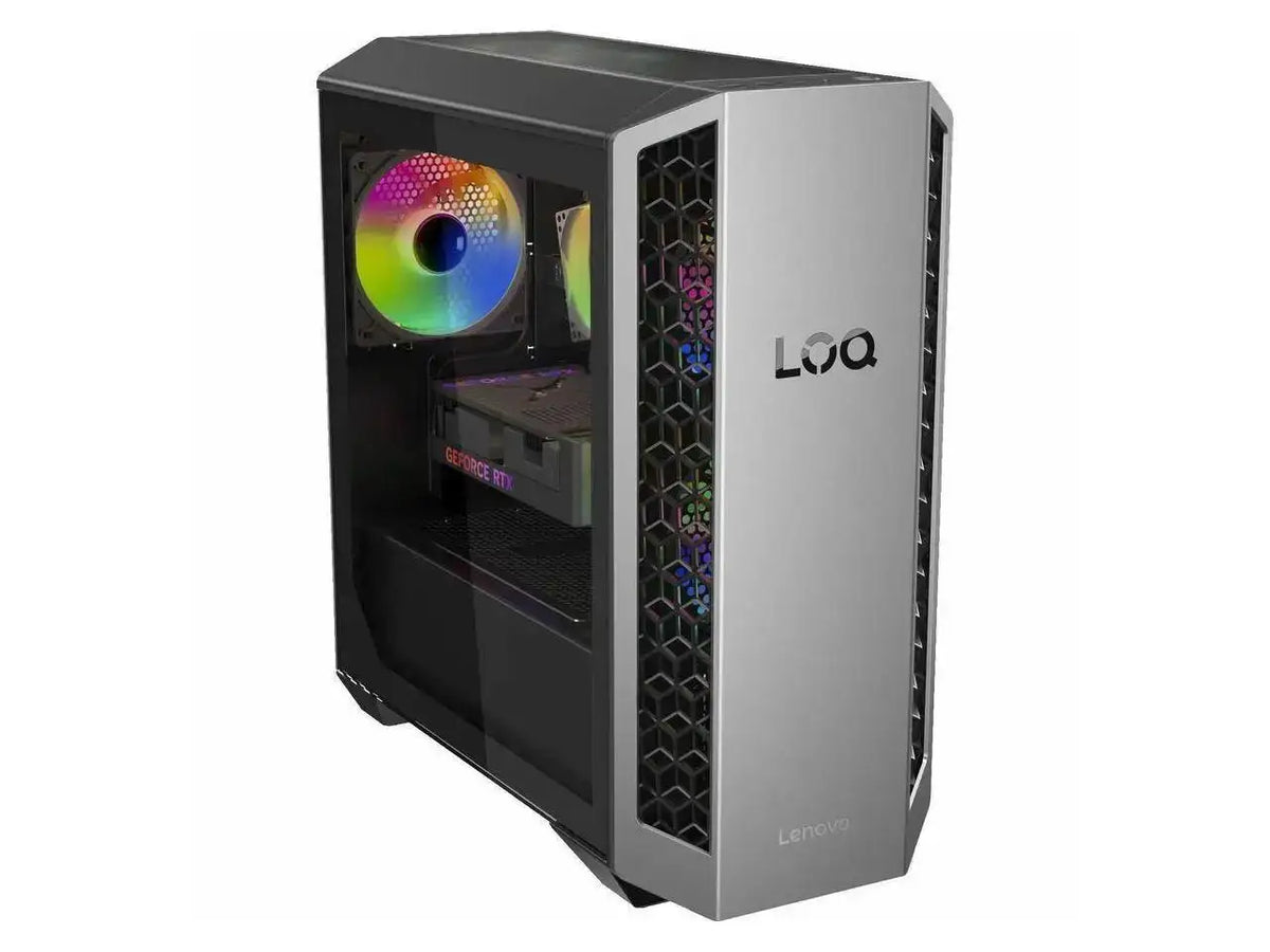 Lenovo Loq 26Adr10 91Df000Uus Gaming Desktop Computer - Amd Ryzen 7 8745Hx - 32 Gb - 1 Tb Ssd - Tower - Luna Gray, Eclipse Black - Amd Chip - Windows 11 Pro 64-Bit - Nvidia Geforce Rtx 5060 Ti 8 Gb -