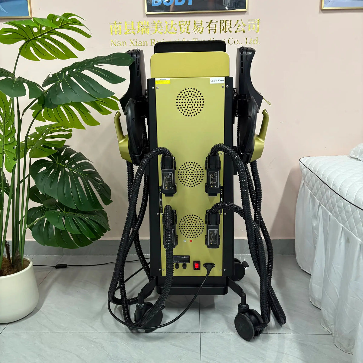 MYOslim EMS Muscle Stimulator Body Sculpting Machine HI-EMT Muscle Builder Fat Burner Slimming Toning Device Professional