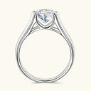 Round Moissanite Ring In Casual