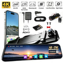 Mirror Dash Cam with Front & Rear, " Rear View