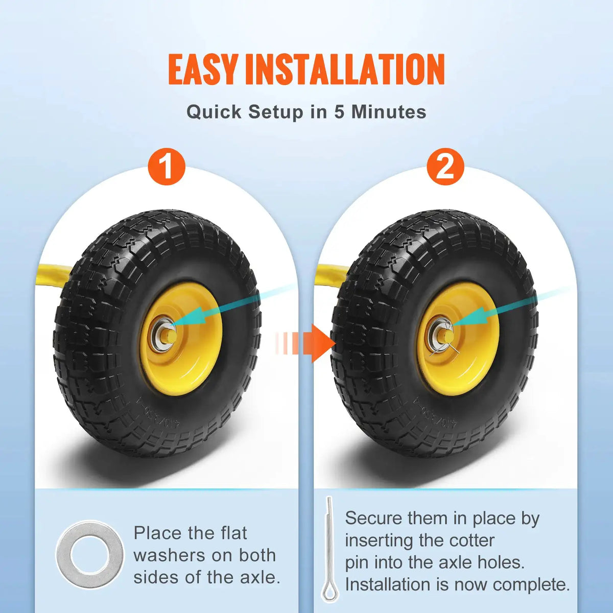 Solid PU Run Flat Tires And Wheels — product image 5