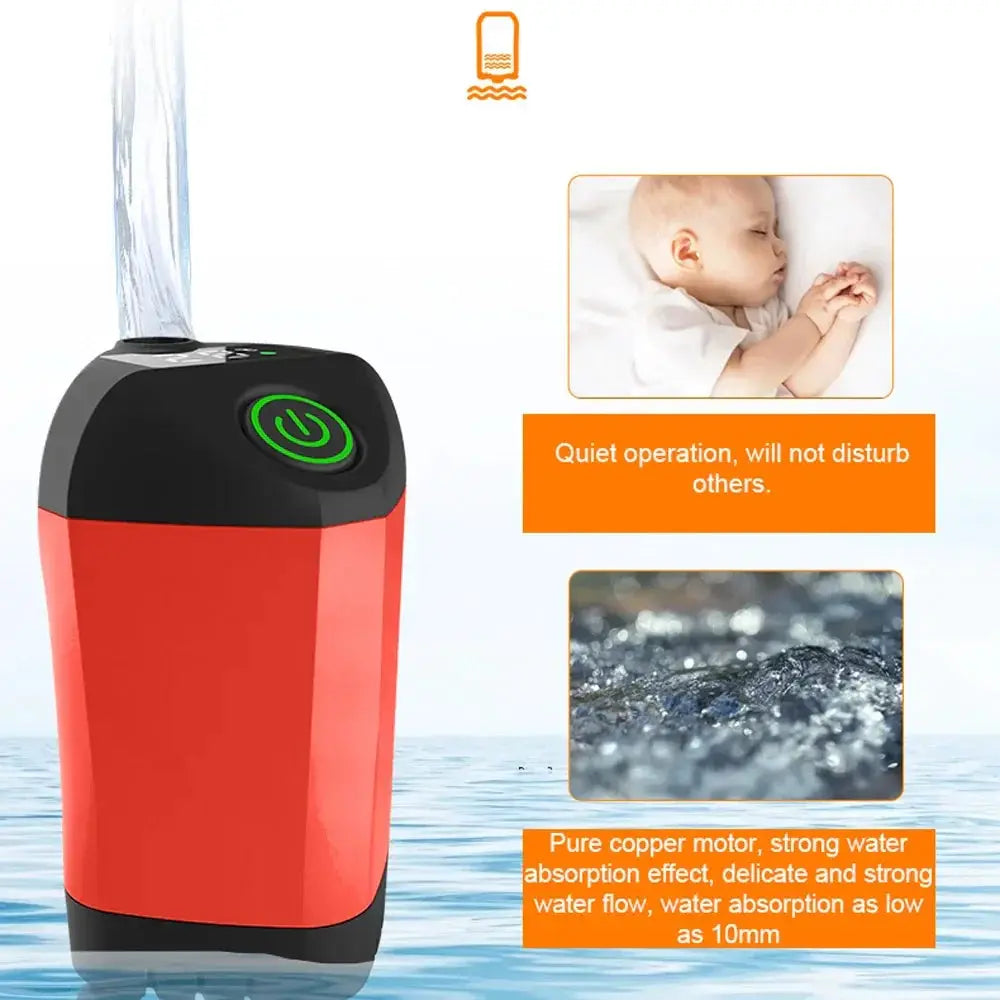 Compact IPX7 Waterproof Shower Pump With Temperature Display