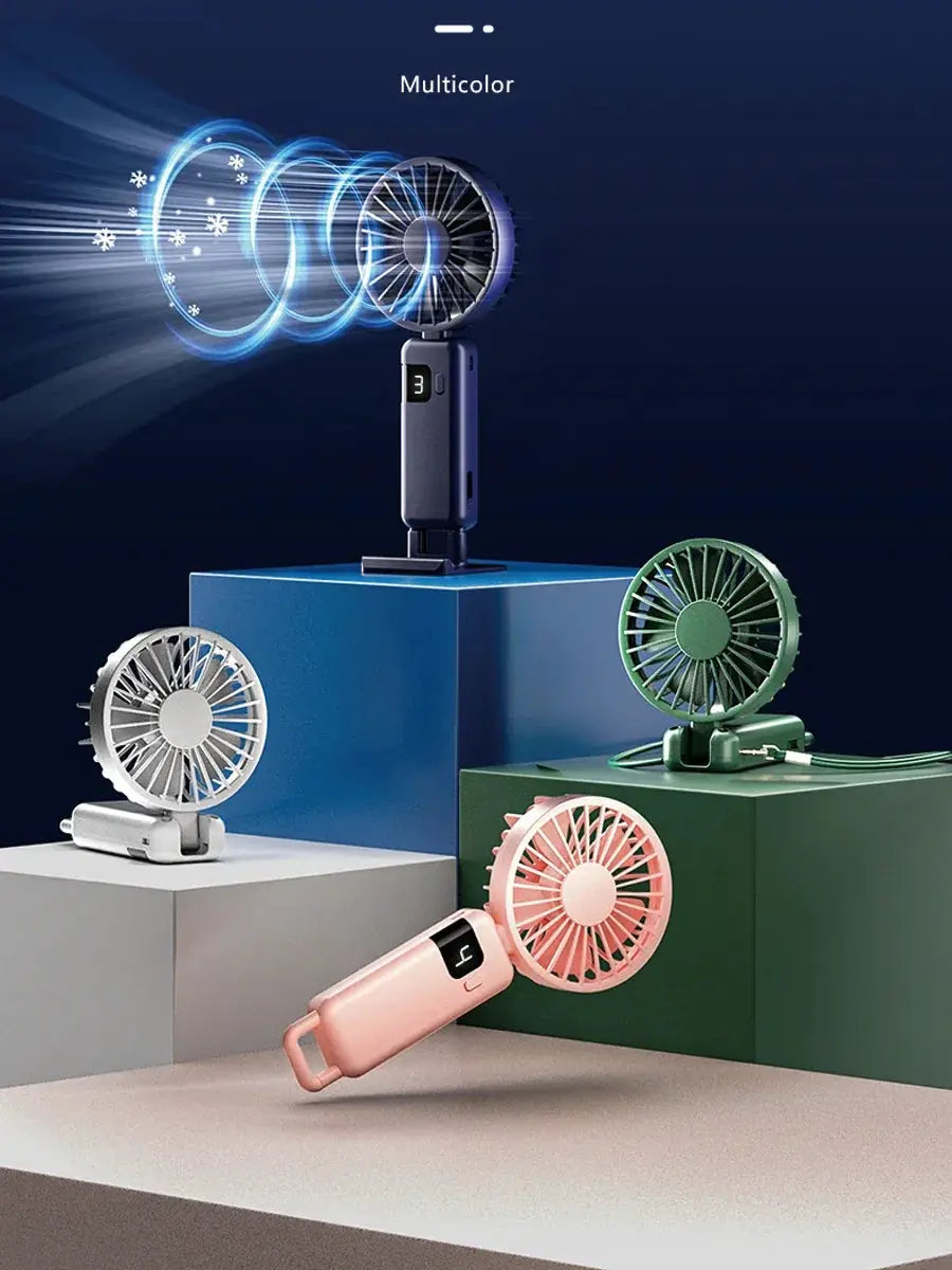 Portable Mini USB Fan 5 Speed Handheld Cooling Breeze - OurLum.com