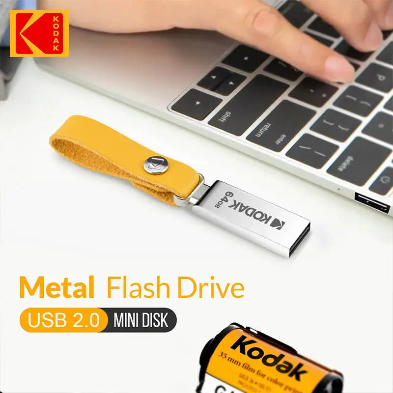 KODAK Metal USB 2.0 PenDrive 32GB 64GB 128GB K122 USB Flash Drive Memory Disk U Stick