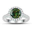 Moissanite Ring in Sterling Silver Carat