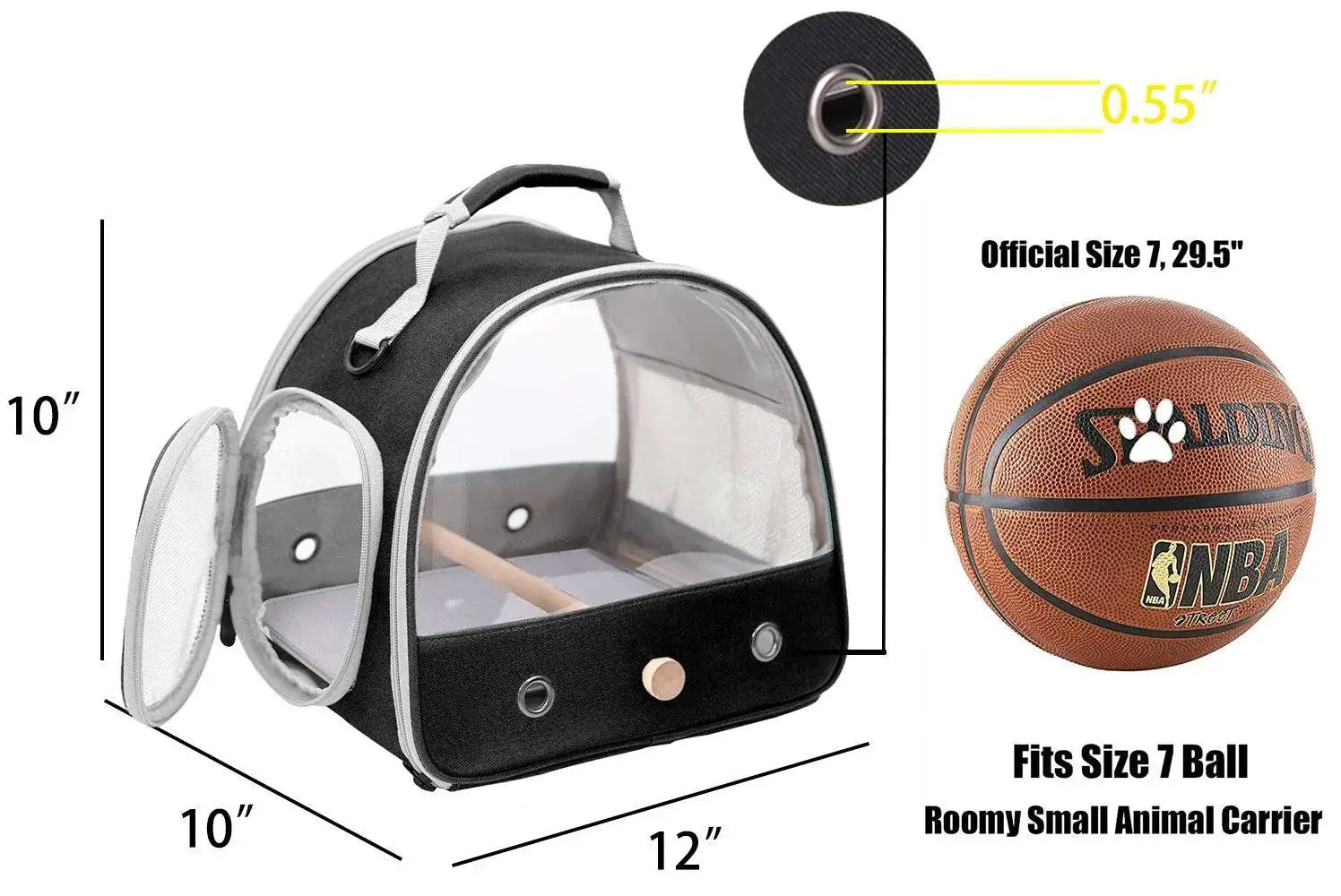 Clear Bird Parrot Transport Carrier Bag Travel With Style