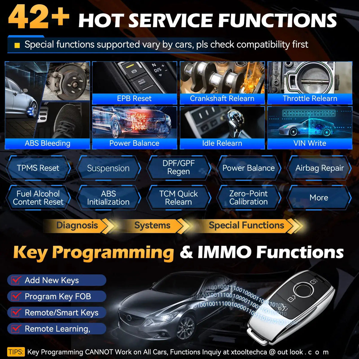 XTOOL D8W BT OBD2 Diagnostic Tool ECU Coding Bluetooth Automotive Scanner VAG Guided Key Programming Topology Map with 42+ Reset