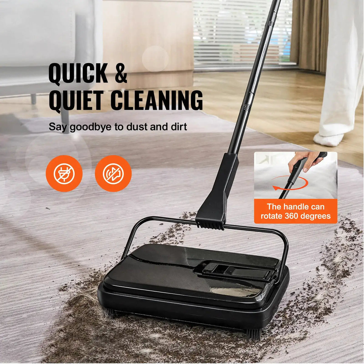 SucceBuy Manual Carpet Sweeper For Home — product image 2