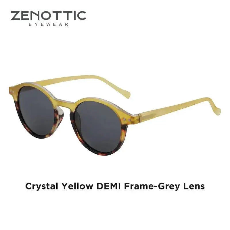 Vintage Circular Polarized Sunglasses for Men and Women