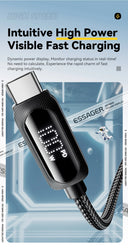Essager USB Type C To USB C Cable 100W 5A PD Fast Charging