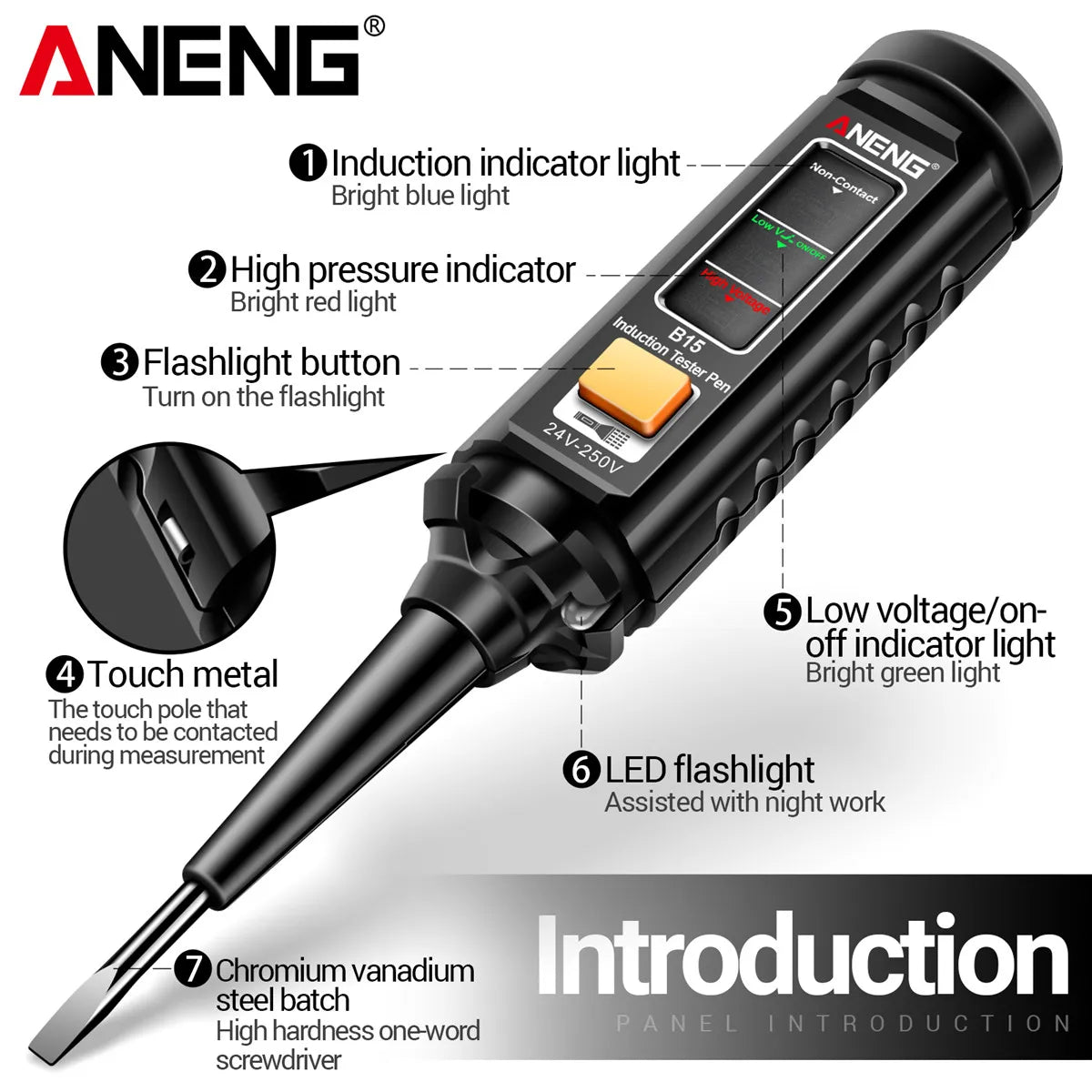 Aneng Induction Teste Pen Highlight
