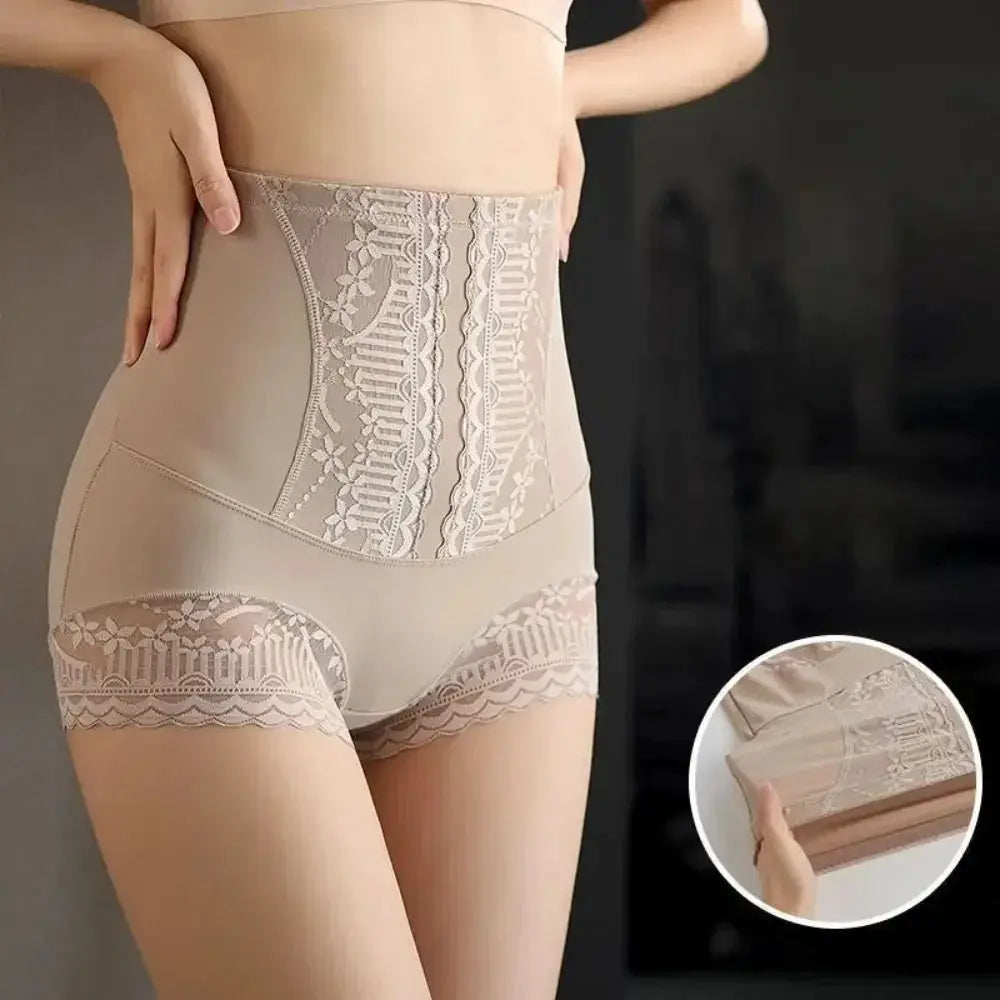 High Waist Tummy Control Lace Briefs For Postpartum Comfort