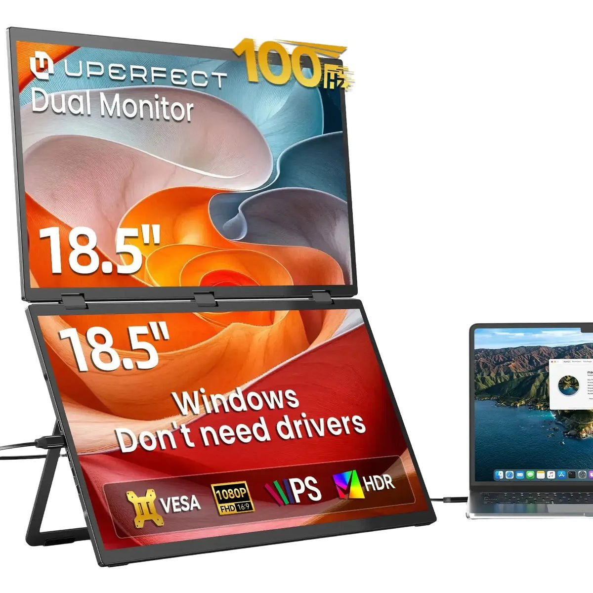 Dual Stack Laptop Monitor — product view 1