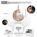 Iced Crescent Mosque Star Pendant