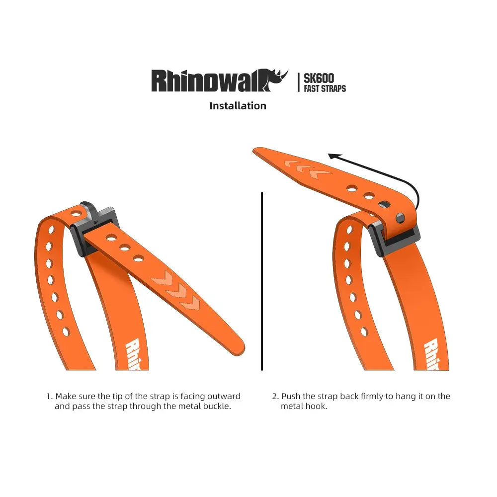 Rhinowalk TPU Plastic Elastic Scale Strap For Securing Bike & Motorcycle Cycling Equipment Reliable Outdoor Cycling Accessories