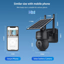 INQMEGA 3MP HD Outdoor WIFI 4G Mini Solar Battery PTZ Camera