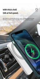 15W Magnetic Car Charger TypeC Wireless Charger Mount Holder