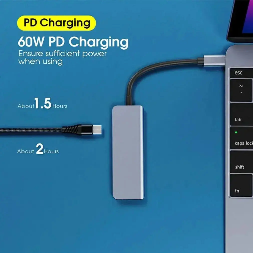USB C Hub Type C Docking Station 4K 30Hz USB Adapter