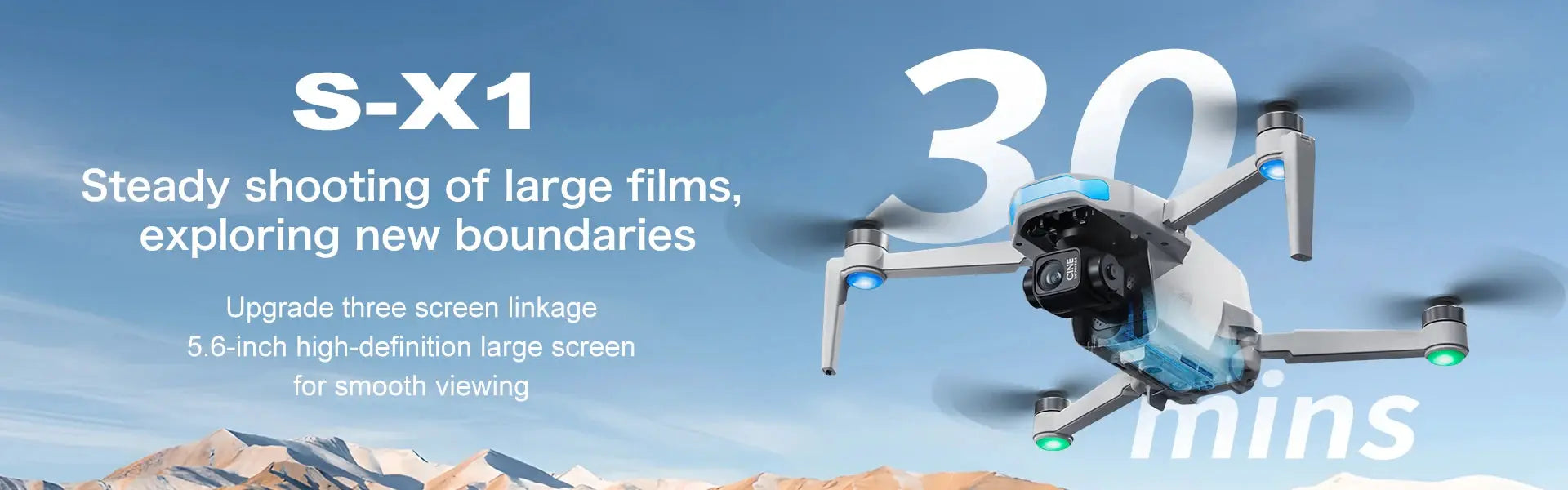 SX1 5G GPS Drone 8K HD With 3 Axis Brushless Gimbal Built In Screen Foldable